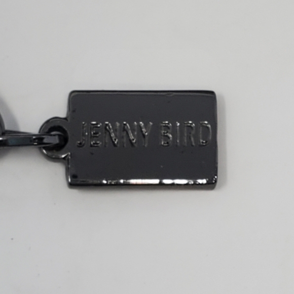 JENNY BIRD MULTI-STRAND CHAIN NECKLACE SILVER GUNMETAL FASHION JEWELRY WOMEN - Picture 9 of 16